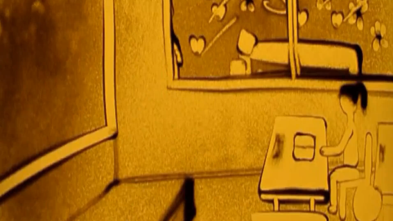 教师节沙画开场1