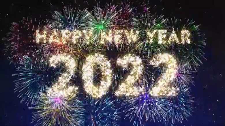 Happ New Year 2022 新年跨年倒计时声光电开场