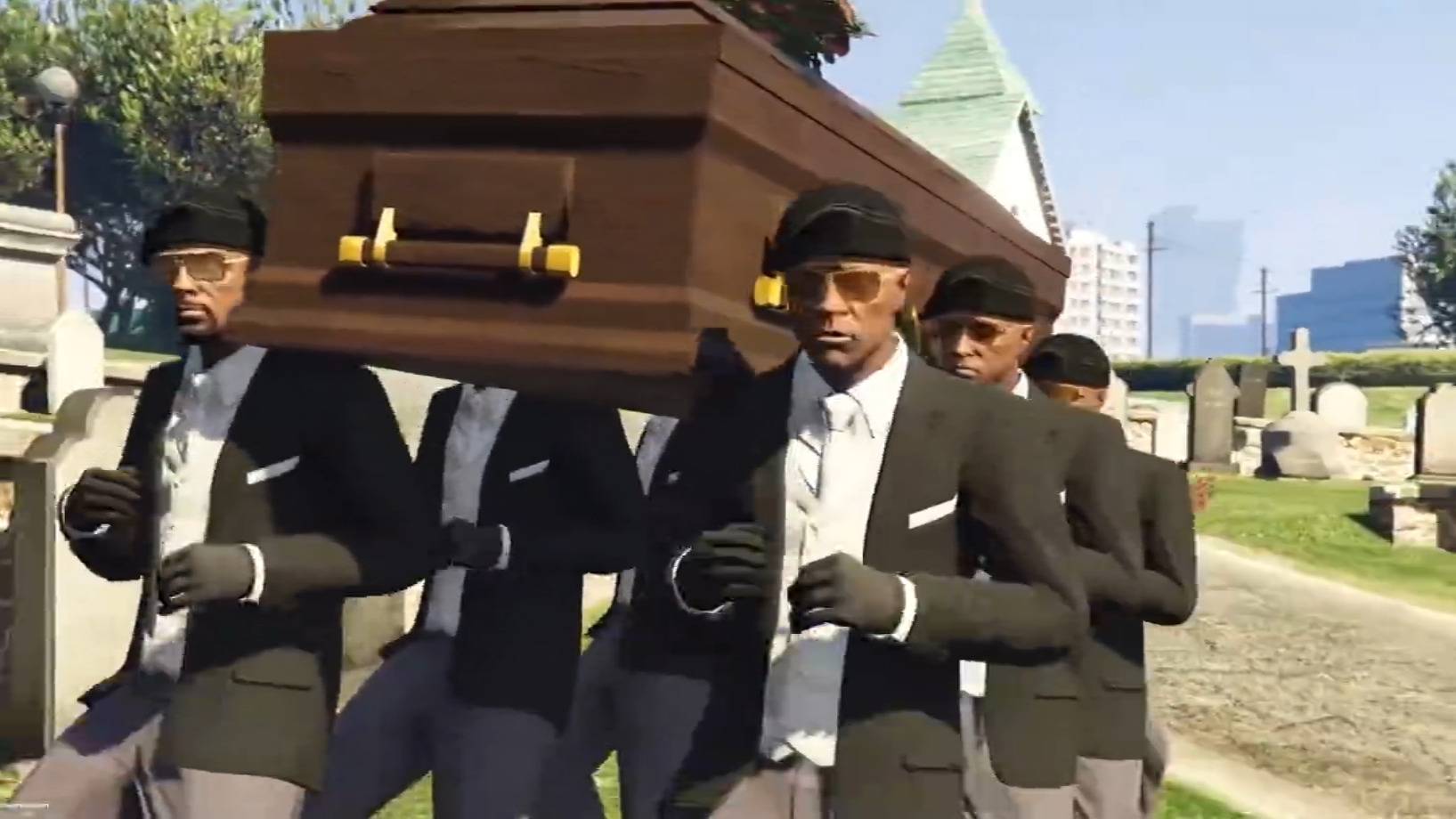 黑人抬棺搞笑拍手万圣节声光电