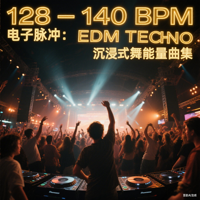 128-140 BPM 电子脉冲：EDM TECHNO 沉浸式舞池能量曲集