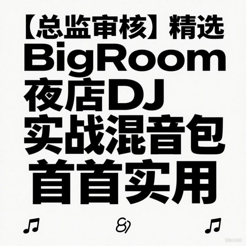 【总监审核】精选 BigRoom 夜店 DJ 实战混音包 首首实用