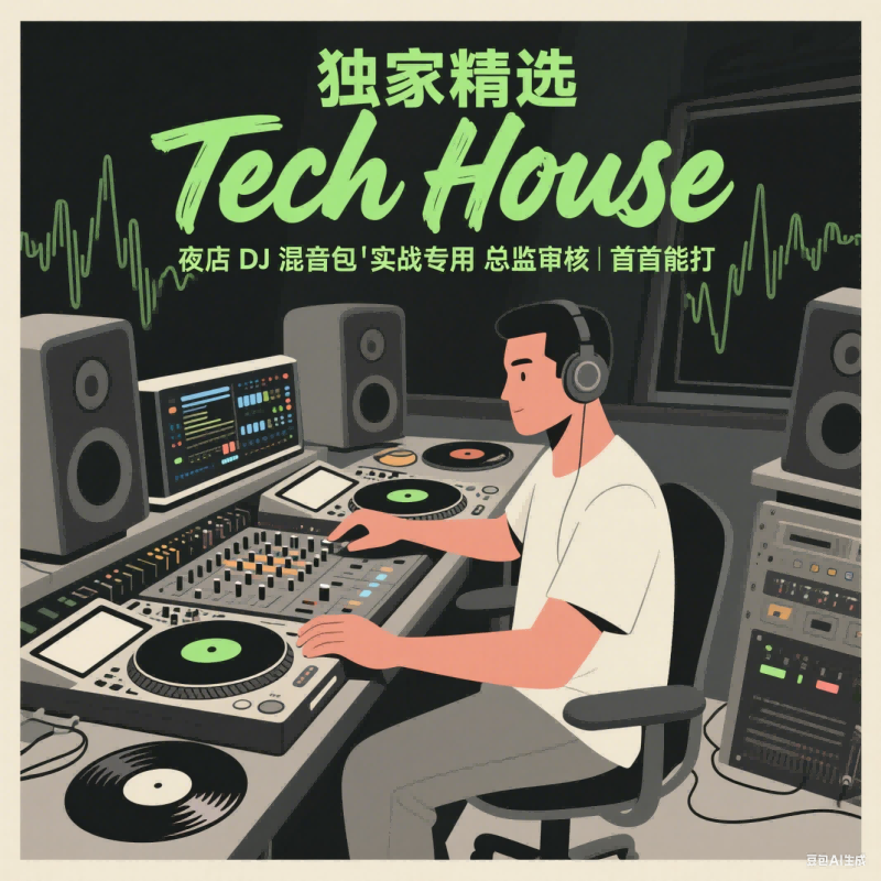 独家精选 Tech House 夜店 DJ 混音包｜实战专用 总监审核 首首能打