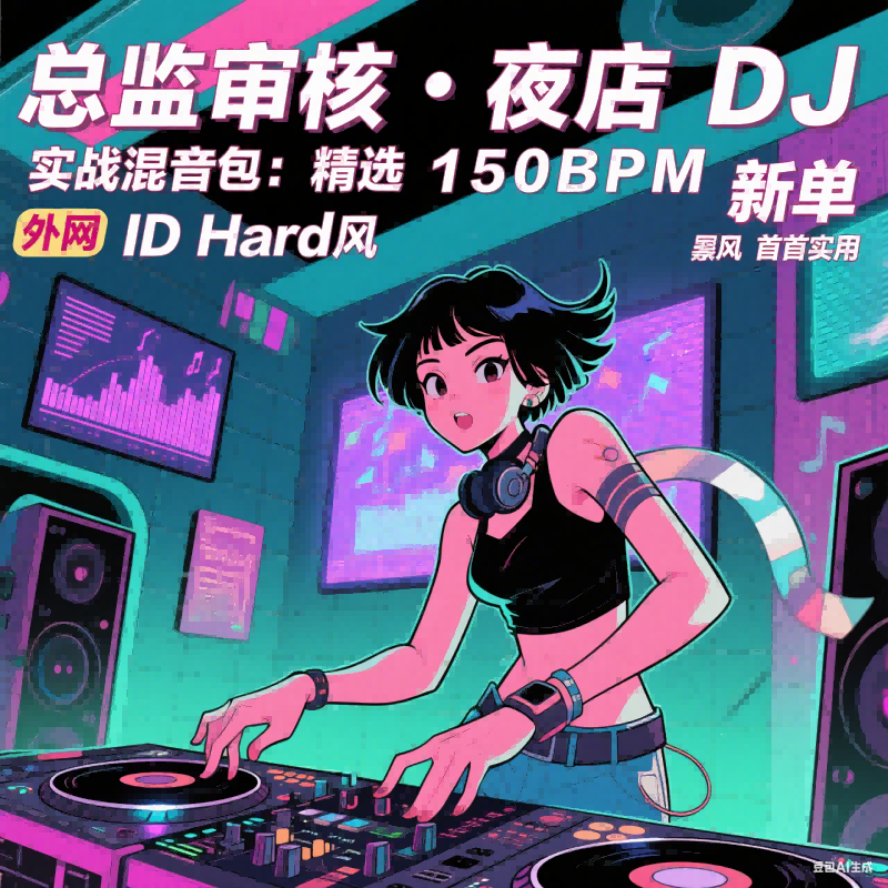 总监审核・夜店 DJ 实战混音包：精选 150BPM 新单 外网 ID Hard 风 首首实用