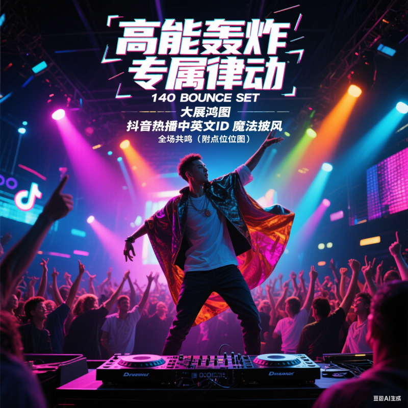 高能轰炸 专属律动 140 BOUNCE SET 大展鸿图 抖音热播中英文ID 魔法披风 全场共鸣（附点位图）