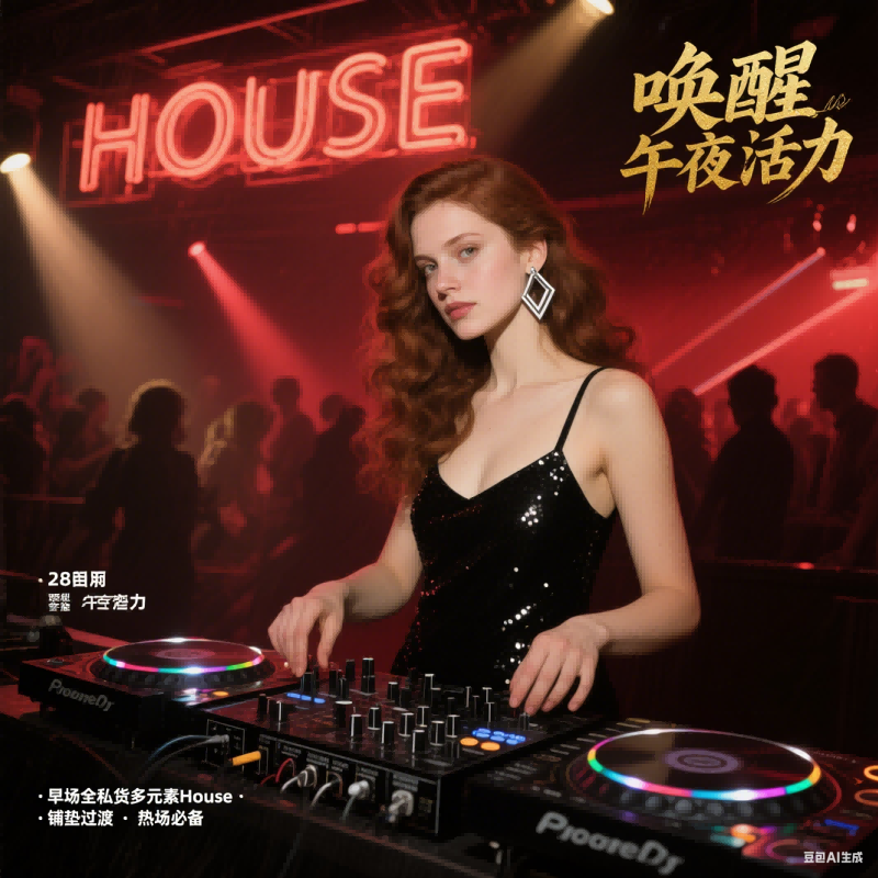 早场全私货多元素House 铺垫过渡 热场必备 唤醒午夜活力（附点位图）