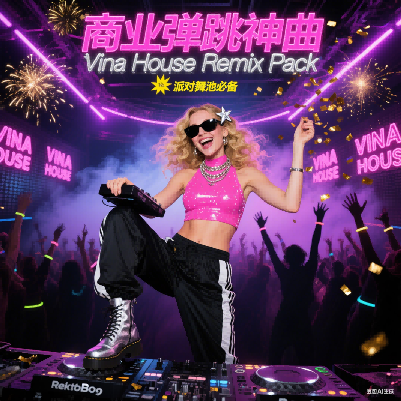 商业弹跳神曲 Vina House Remix Pack 派对舞池必备
