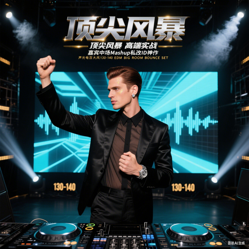 顶尖风暴 高端实战 嘉宾中场Mashup私改ID神作 声光电百大风130-140 EDM BIG ROOM BOUNCE SET(附开场视频、点位图）