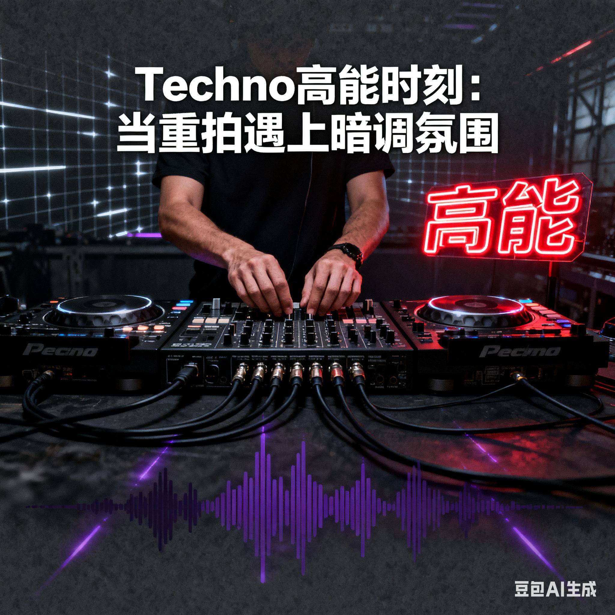 Techno高能时刻：当重拍遇上暗调氛围