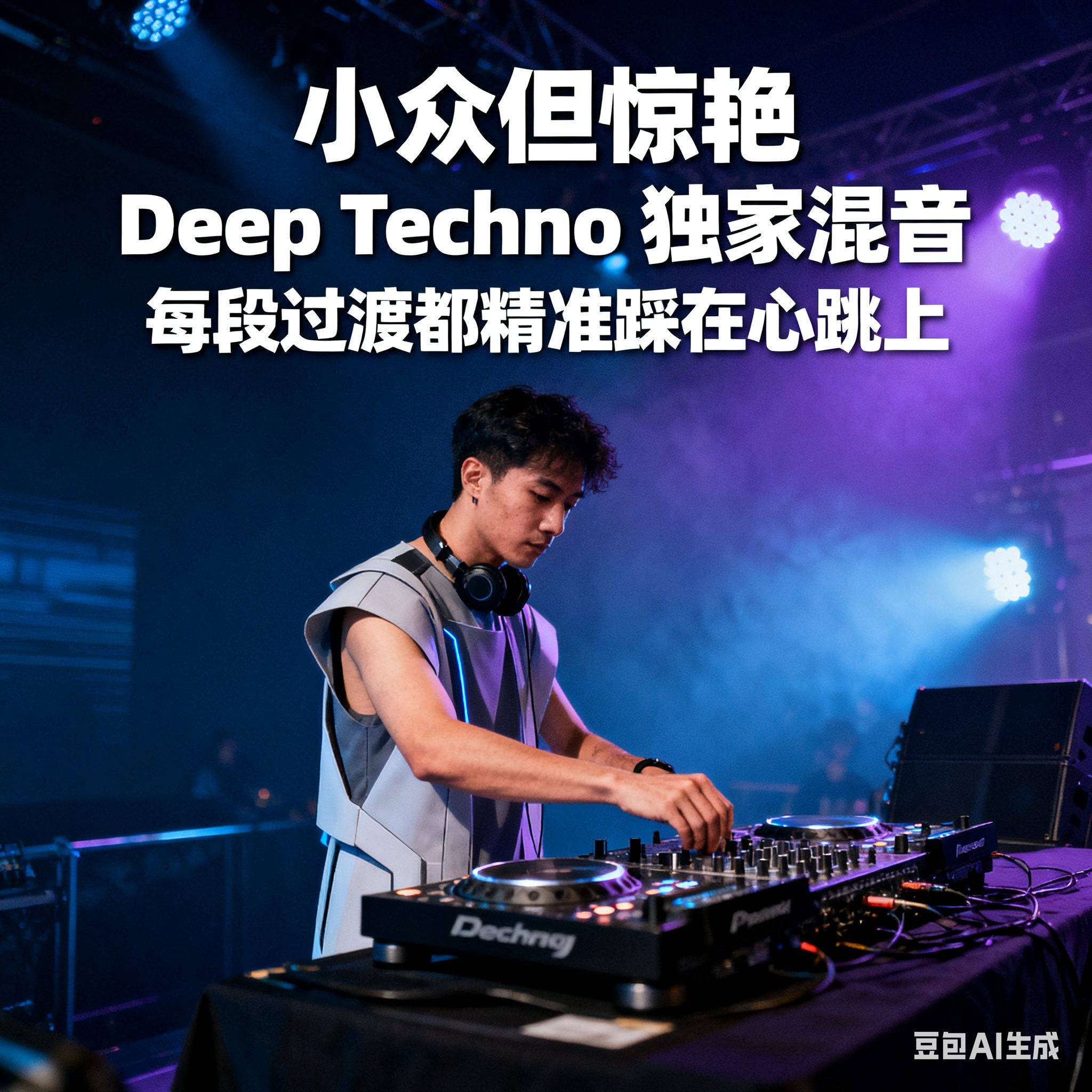 小众但惊艳 Deep Techno 独家混音 每段过渡都精准踩在心跳上