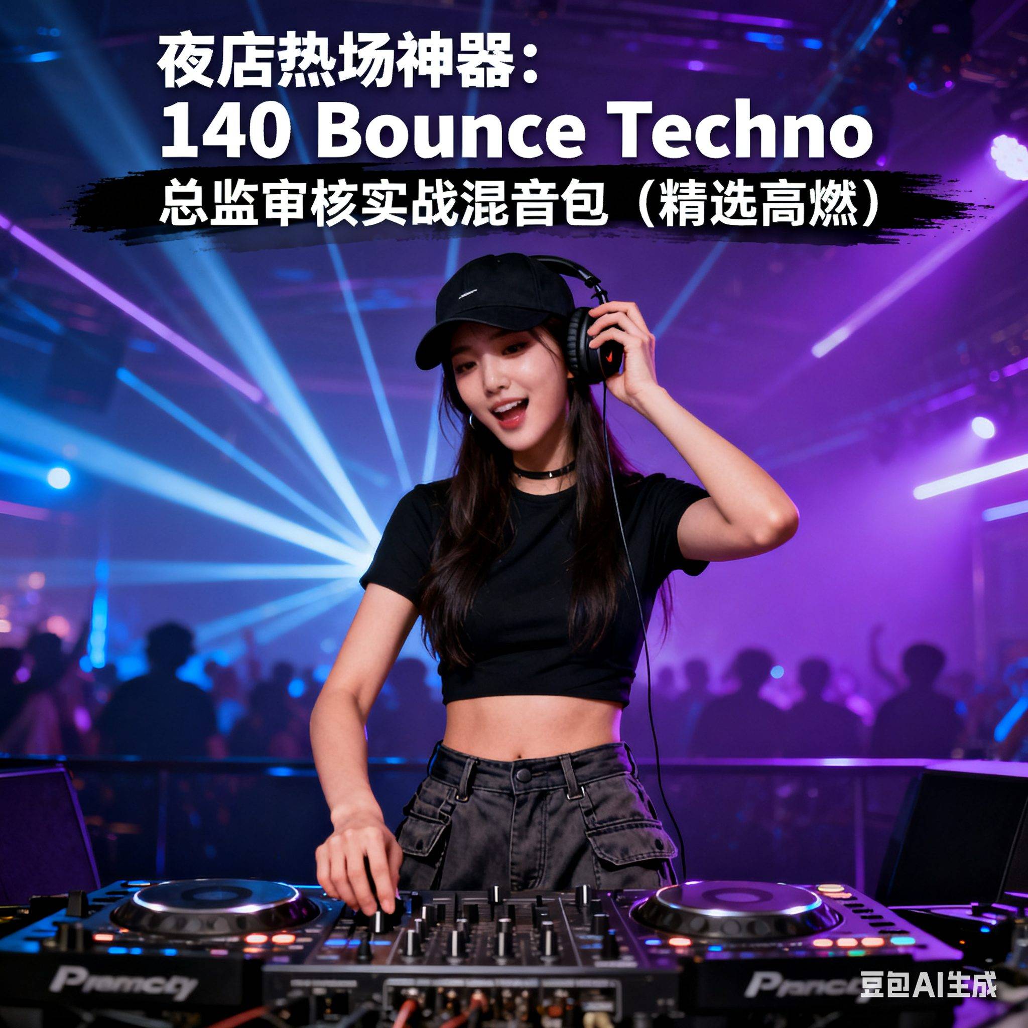 夜店热场神器：140 Bounce Techno 总监审核实战混音包（精选高燃）