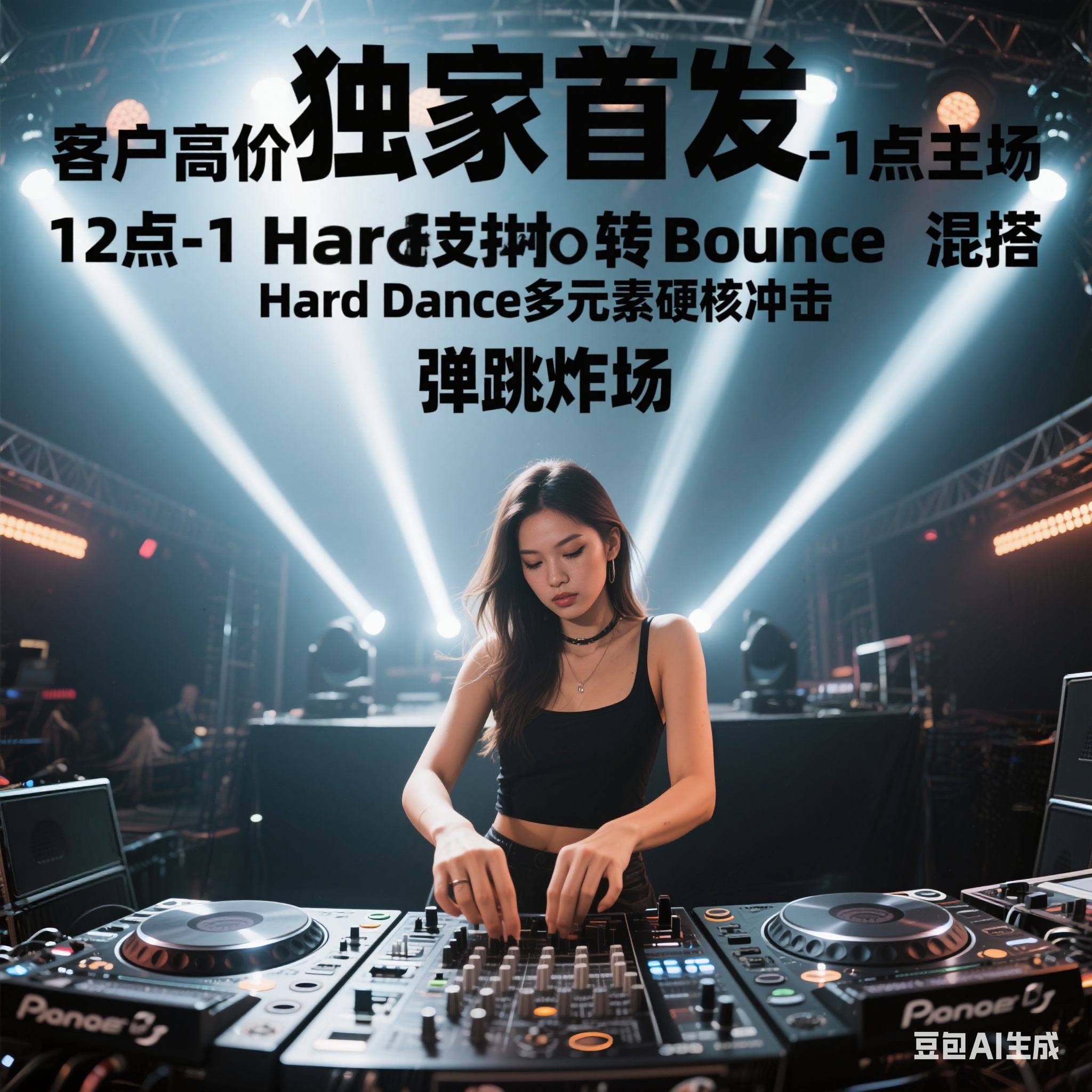 独家首发 客户高价定制12点-1点主场Hard Techno转Bounce混搭Hard Dance多元素硬核冲击 弹跳炸场