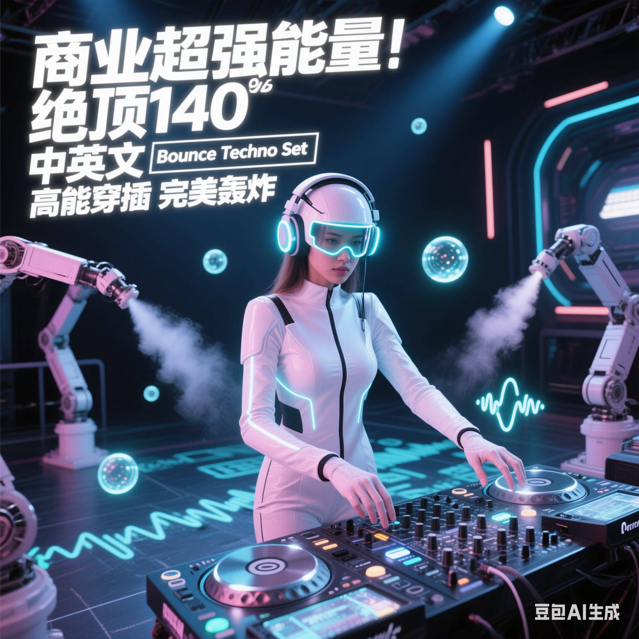 商业超强能量！绝顶140 中英文Bounce Techno Set 高能穿插 完美轰炸