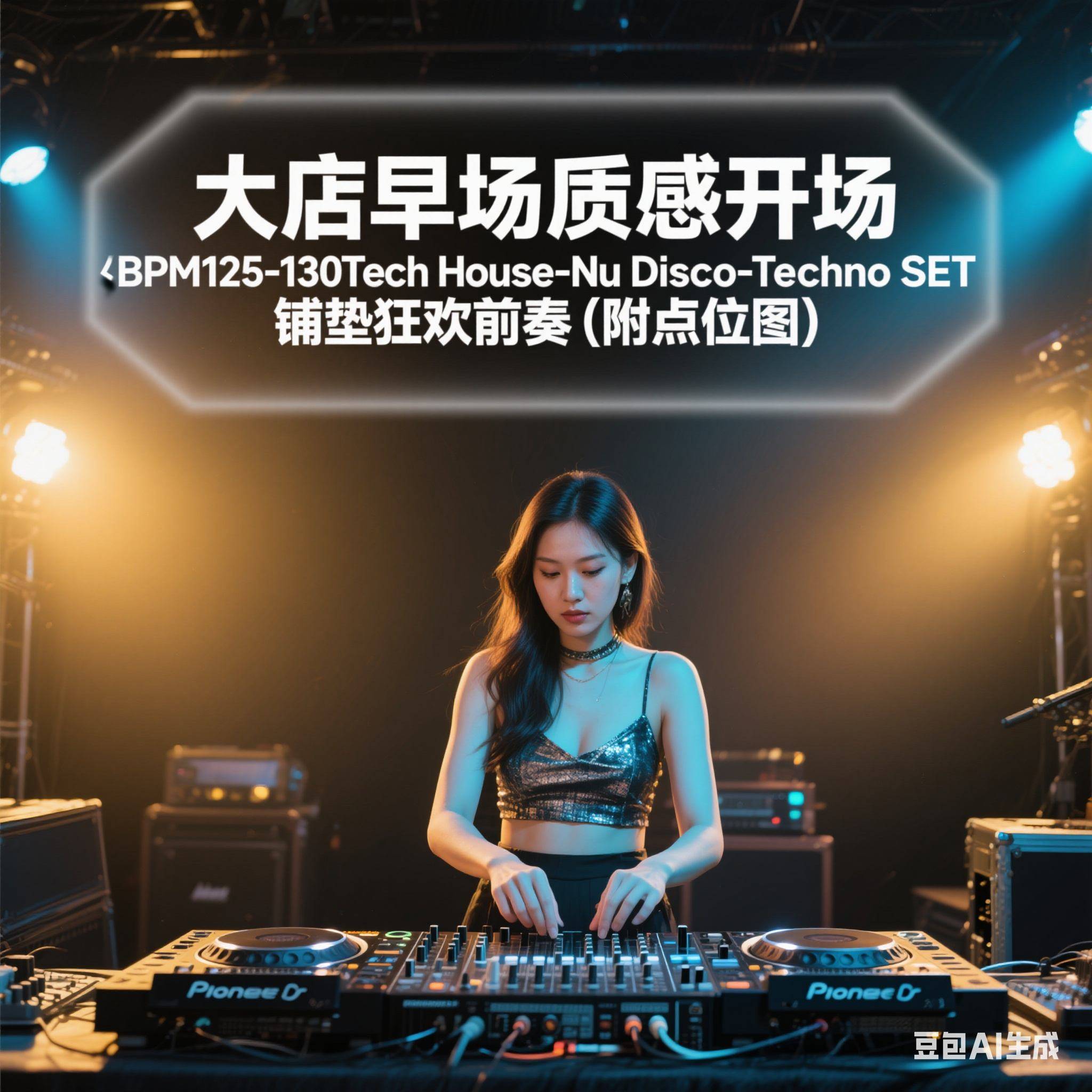 大店早场质感开场｜BPM125-130Tech House-Nu Disco-Techno SET 铺垫狂欢前奏 (附点位图）