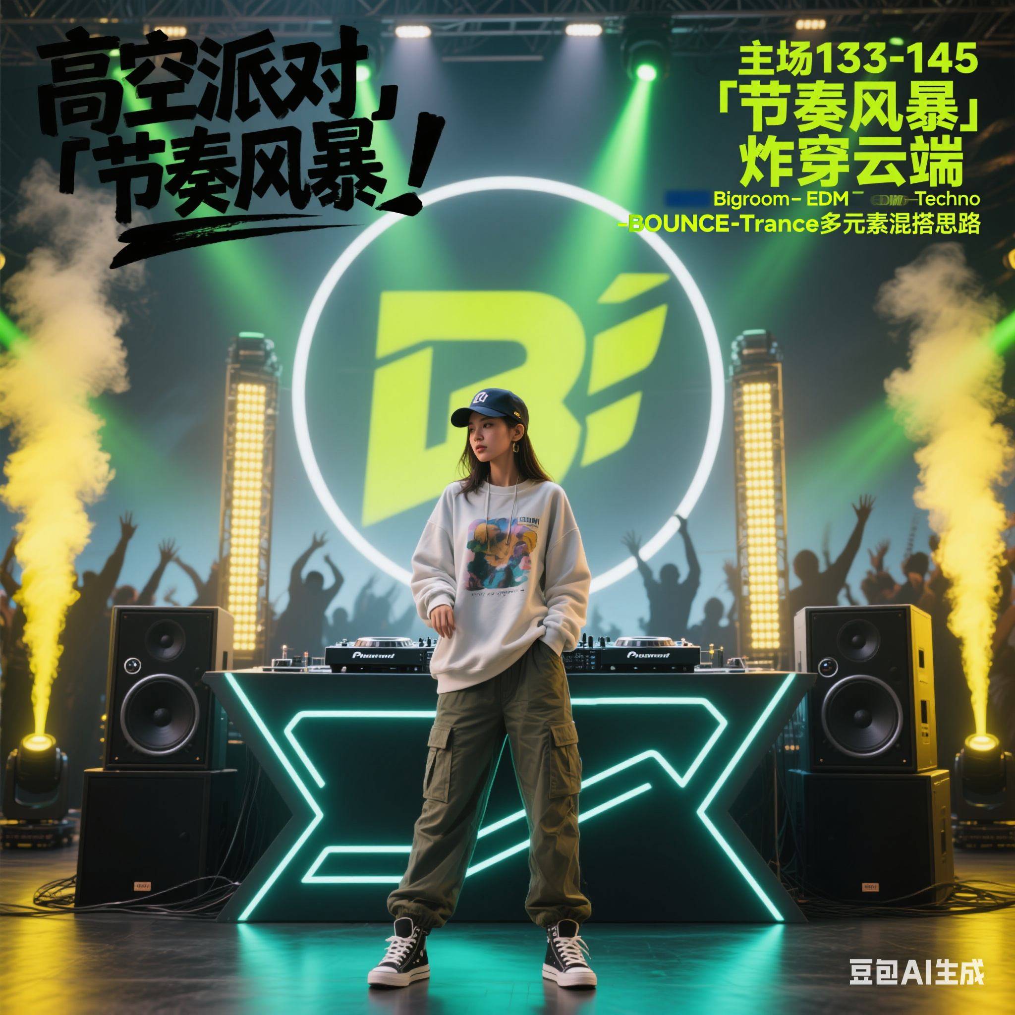 高空派对「节奏风暴」炸穿云端 主场133-145 Bigroom- EDM Techno -BOUNCE -Trance多元素混搭思路