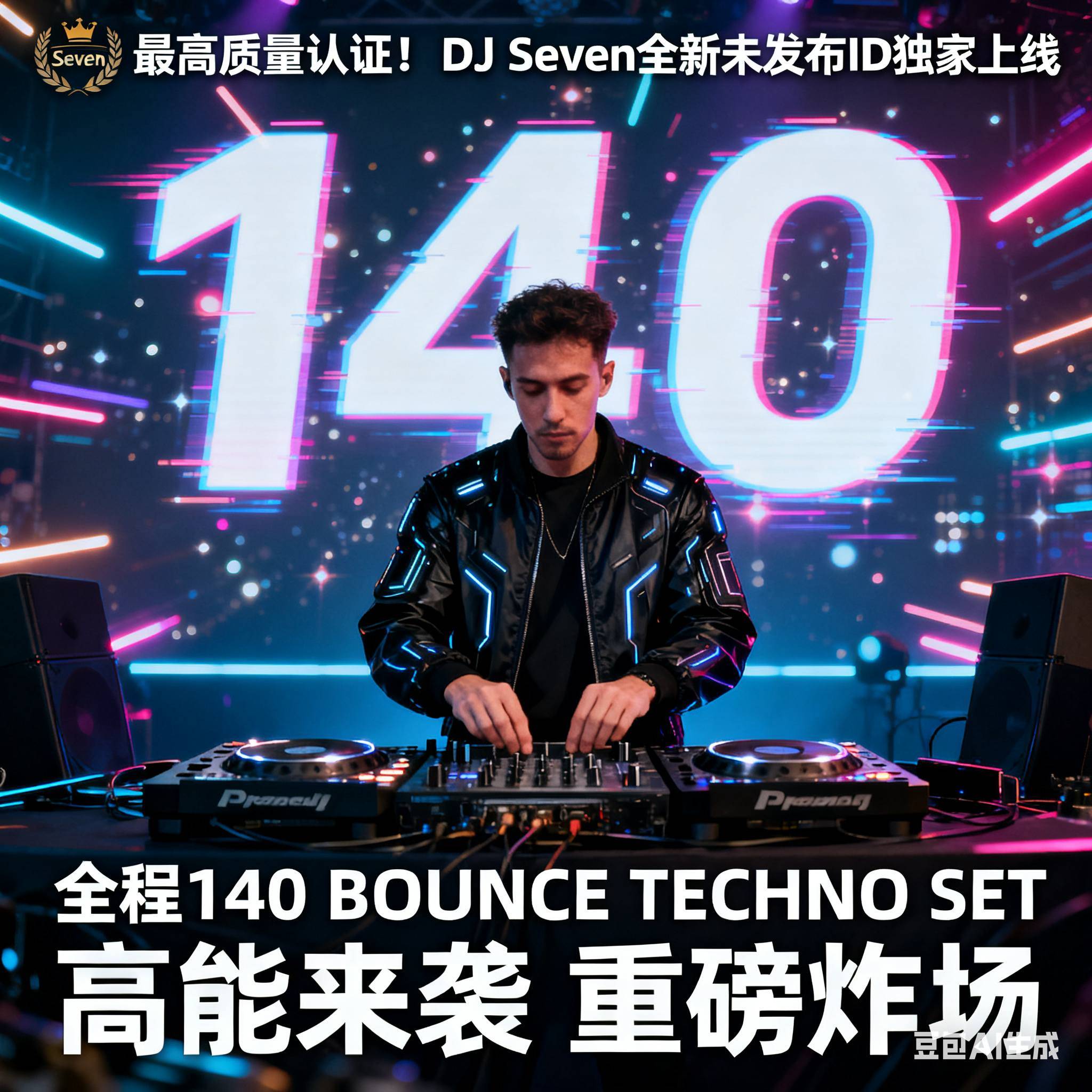 最高质量认证！DJ Seven全新未发布ID独家上线 全程140 BOUNCE TECHNO SET 高能来袭 重磅炸场