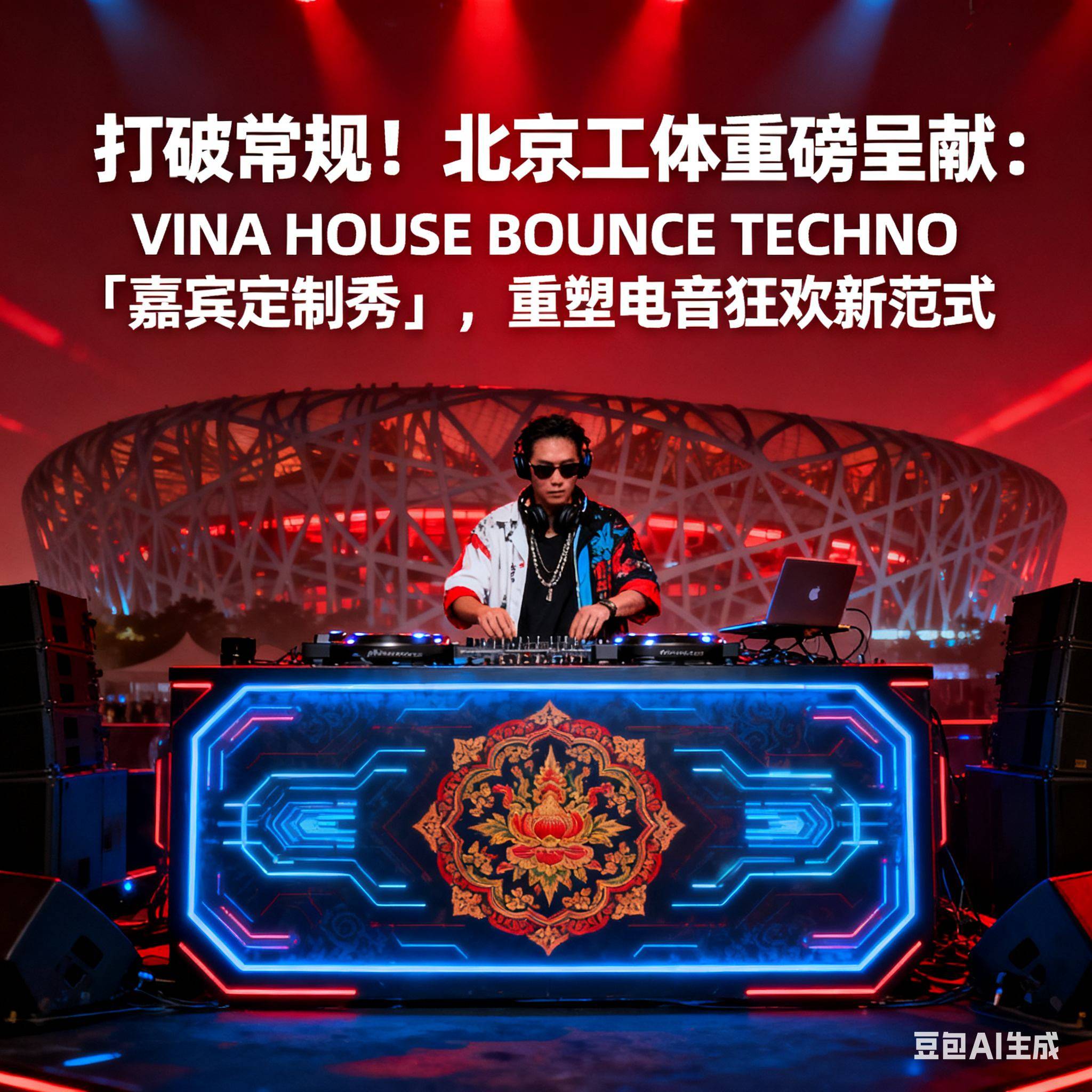 打破常规！北京工体重磅呈献：VINA HOUSE BOUNCE TECHNO「嘉宾定制秀」，重塑电音狂欢新范式