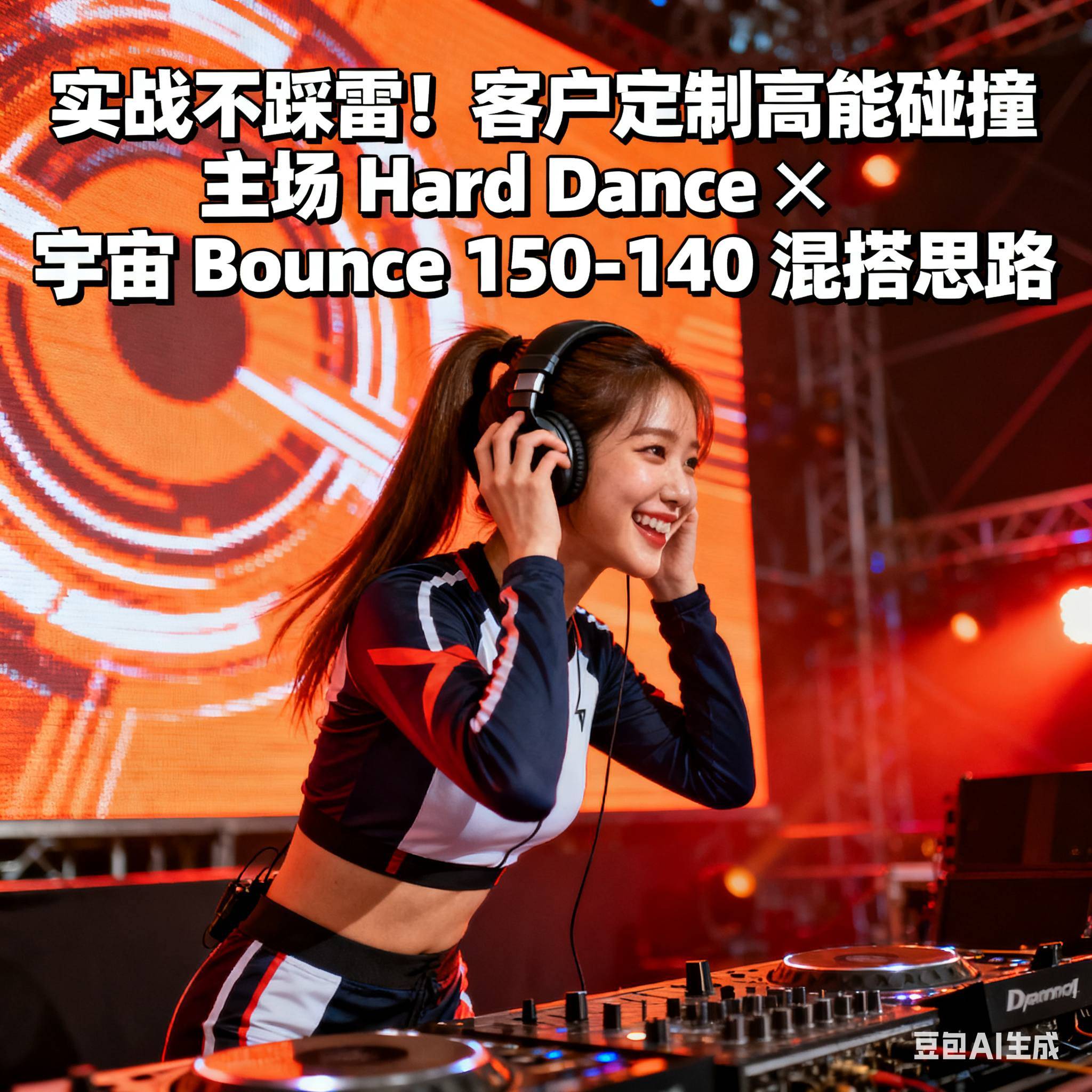 实战不踩雷！客户定制高能碰撞 主场 Hard Dance× 宇宙 Bounce 150-140 混搭思路