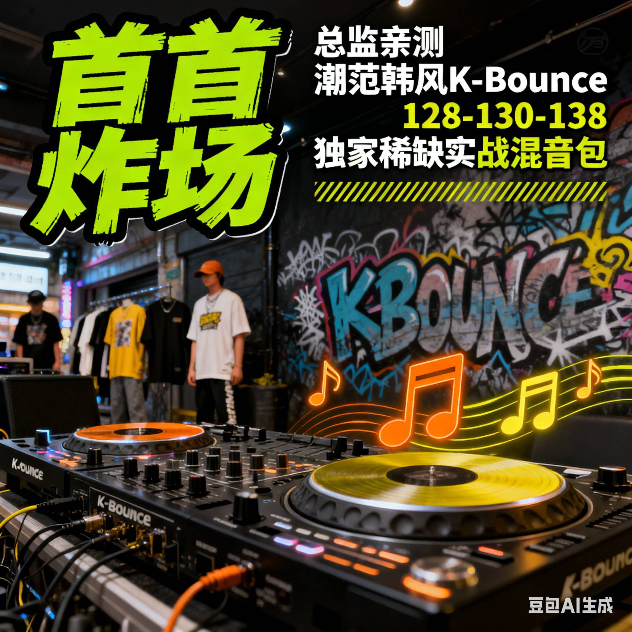 【首首炸场】总监亲测 潮范韩风K-Bounce 128-130-138 独家稀缺实战混音包