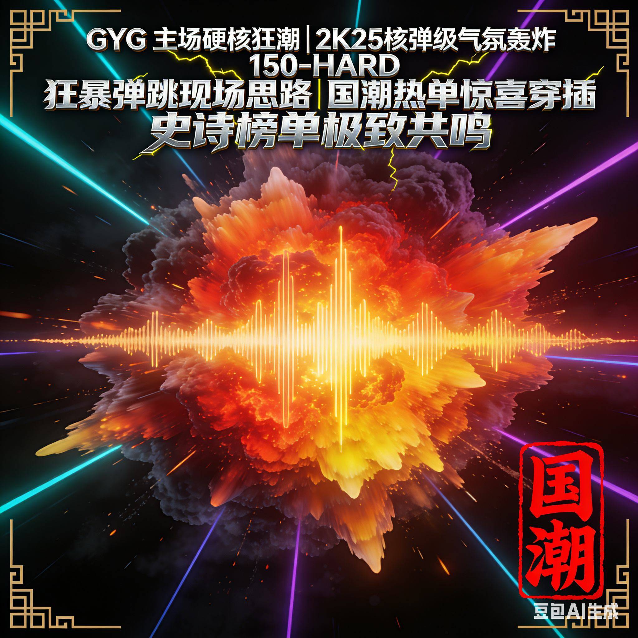 GYG 主场硬核狂潮｜2K25核弹级气氛轰炸 150-HARD 狂暴弹跳现场思路｜国潮热单惊喜穿插 史诗榜单极致共鸣