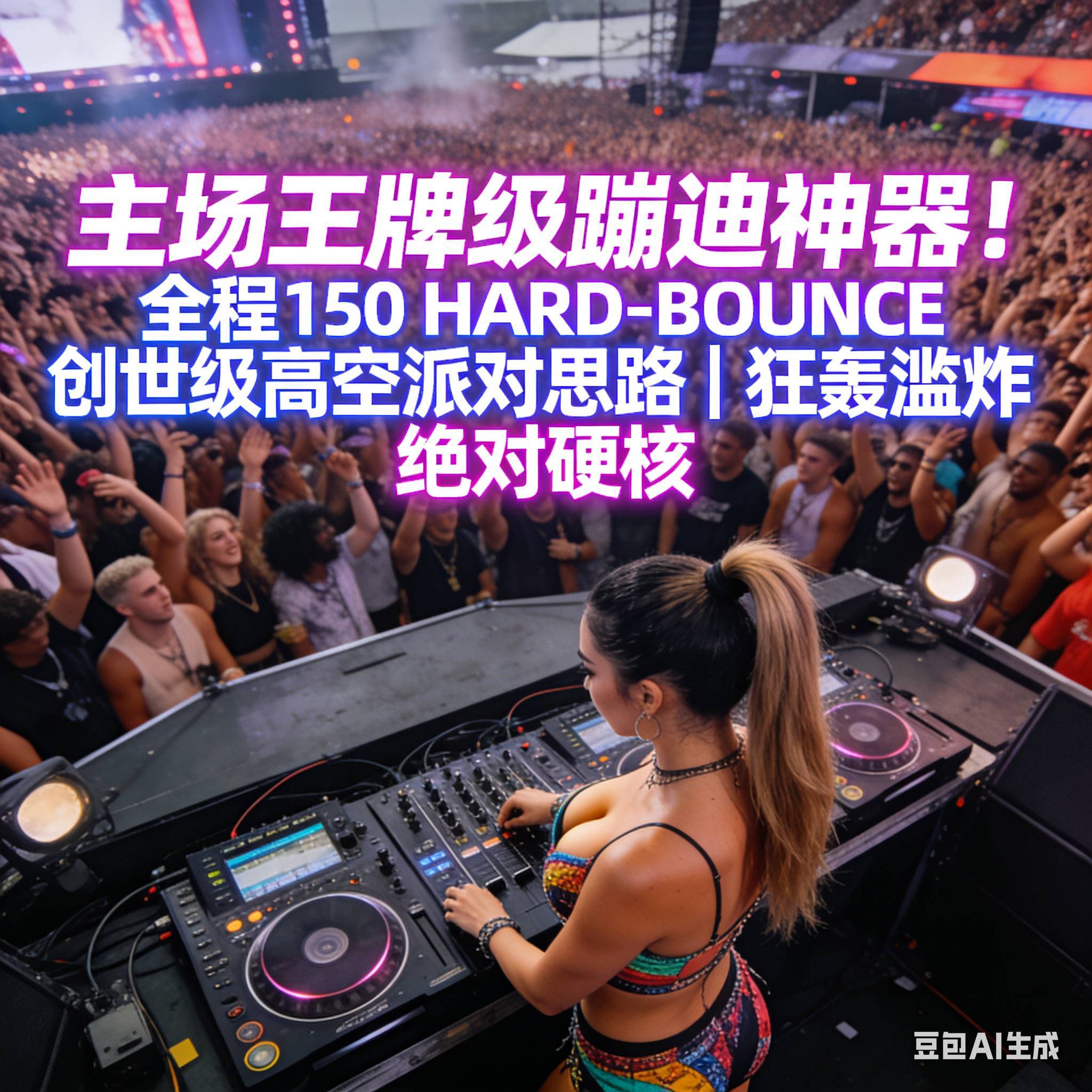 主场王牌级蹦迪神器！全程150 HARD-BOUNCE创世级高空派对思路｜狂轰滥炸 绝对硬核