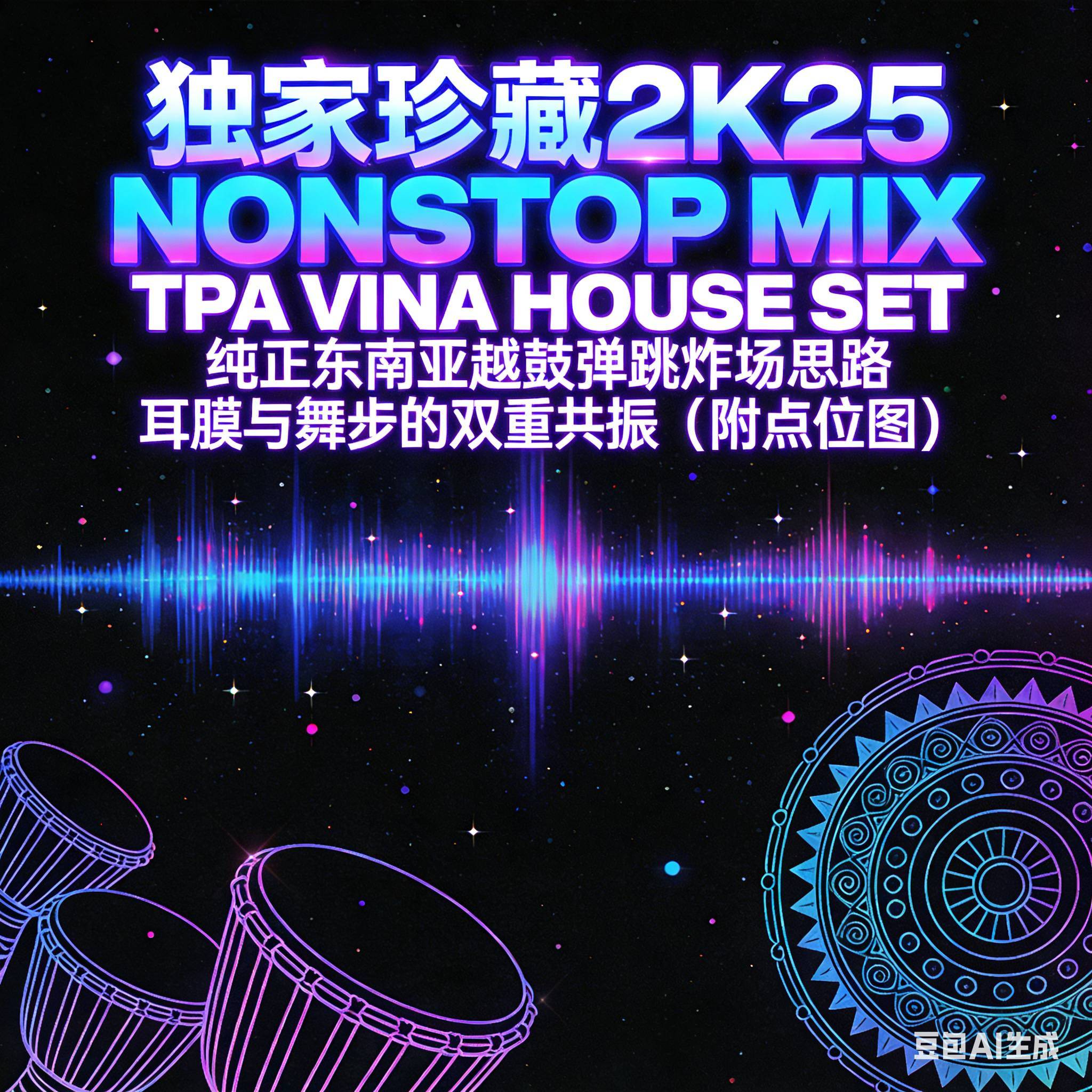 独家珍藏2K25 NONSTOP MIX TPA VINA HOUSE SET 纯正东南亚越鼓弹跳炸场思路 耳膜与舞步的双重共振（附点位图）