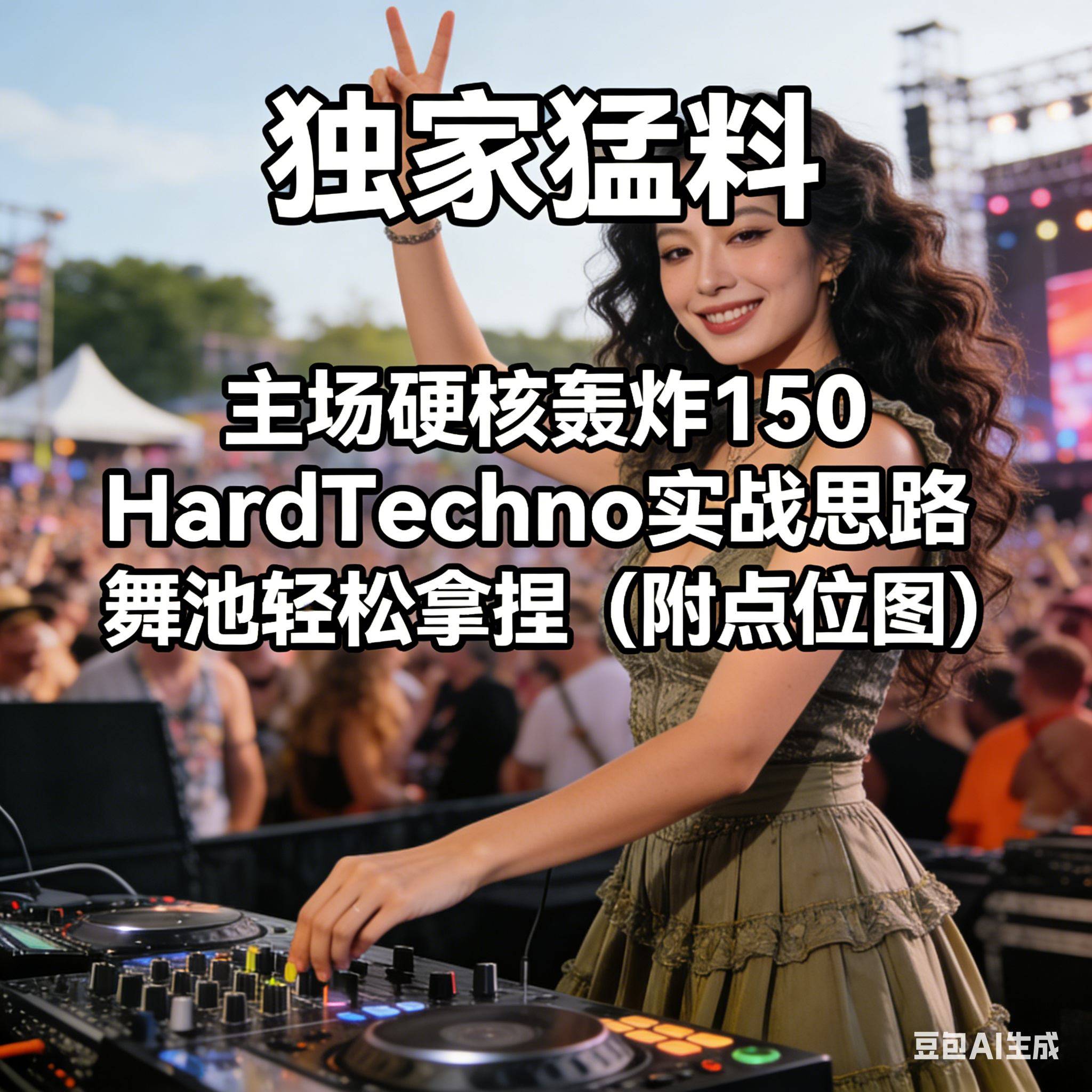 独家猛料 主场硬核轰炸150 HardTechno实战思路 舞池轻松拿捏（附点位图）
