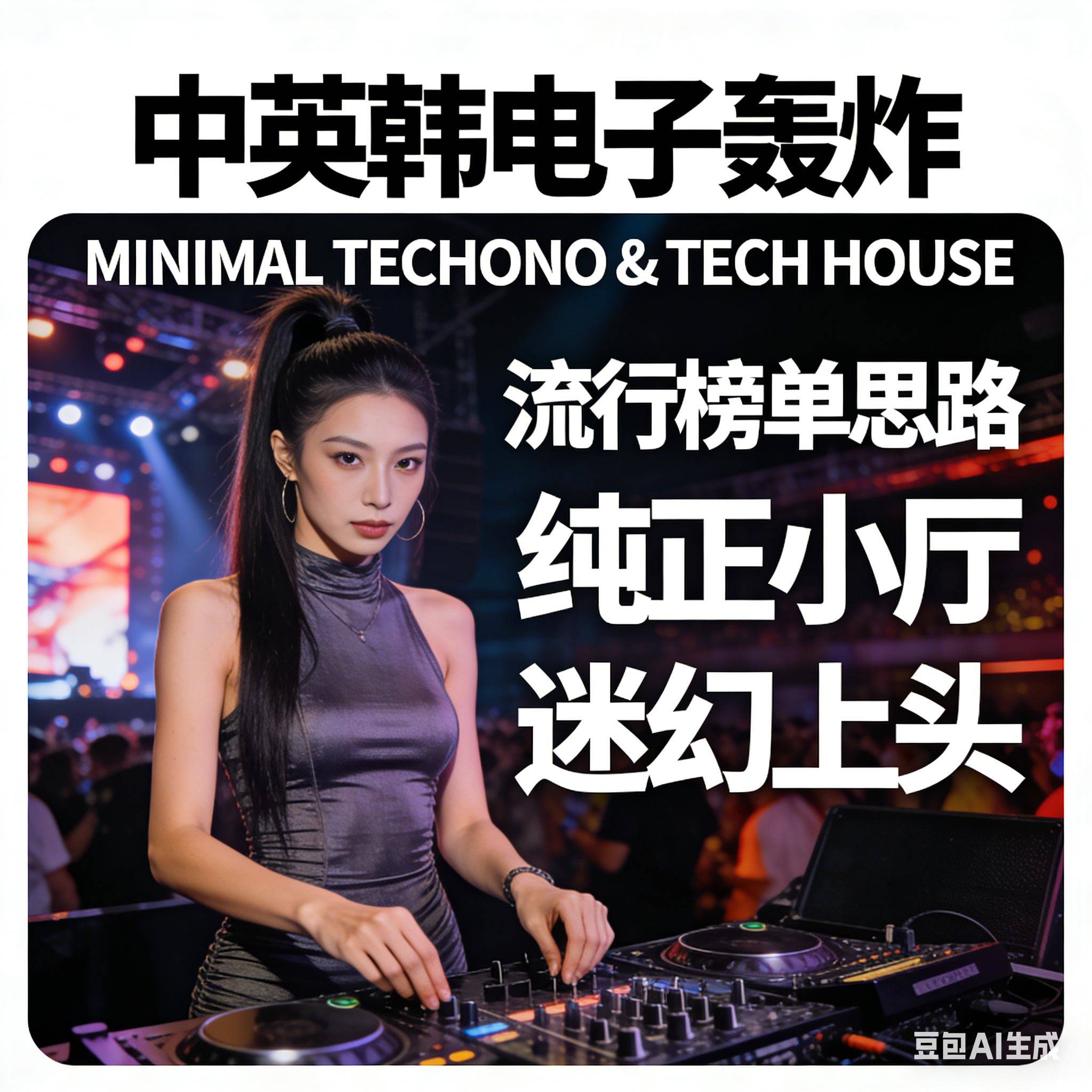 中英韩电子轰炸 MINIMAL TECHONO & TECH HOUSE 流行榜单思路 纯正小厅 迷幻上头