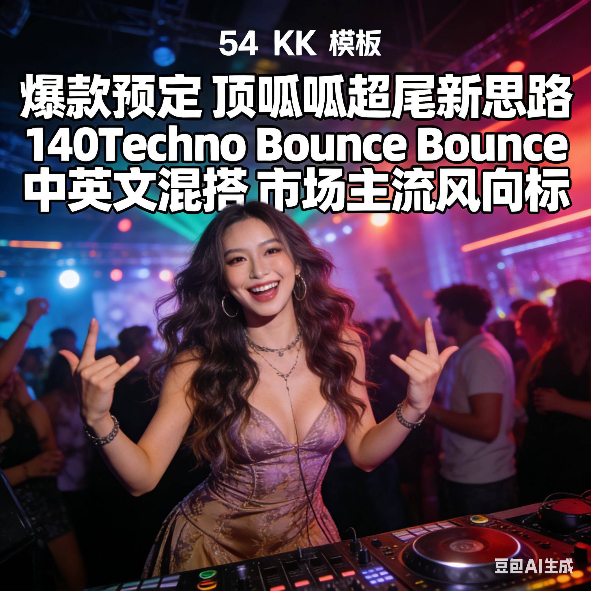 爆款预定 顶呱呱超屌新思路 140Techno Bounce 中英文混搭 市场主流风向标