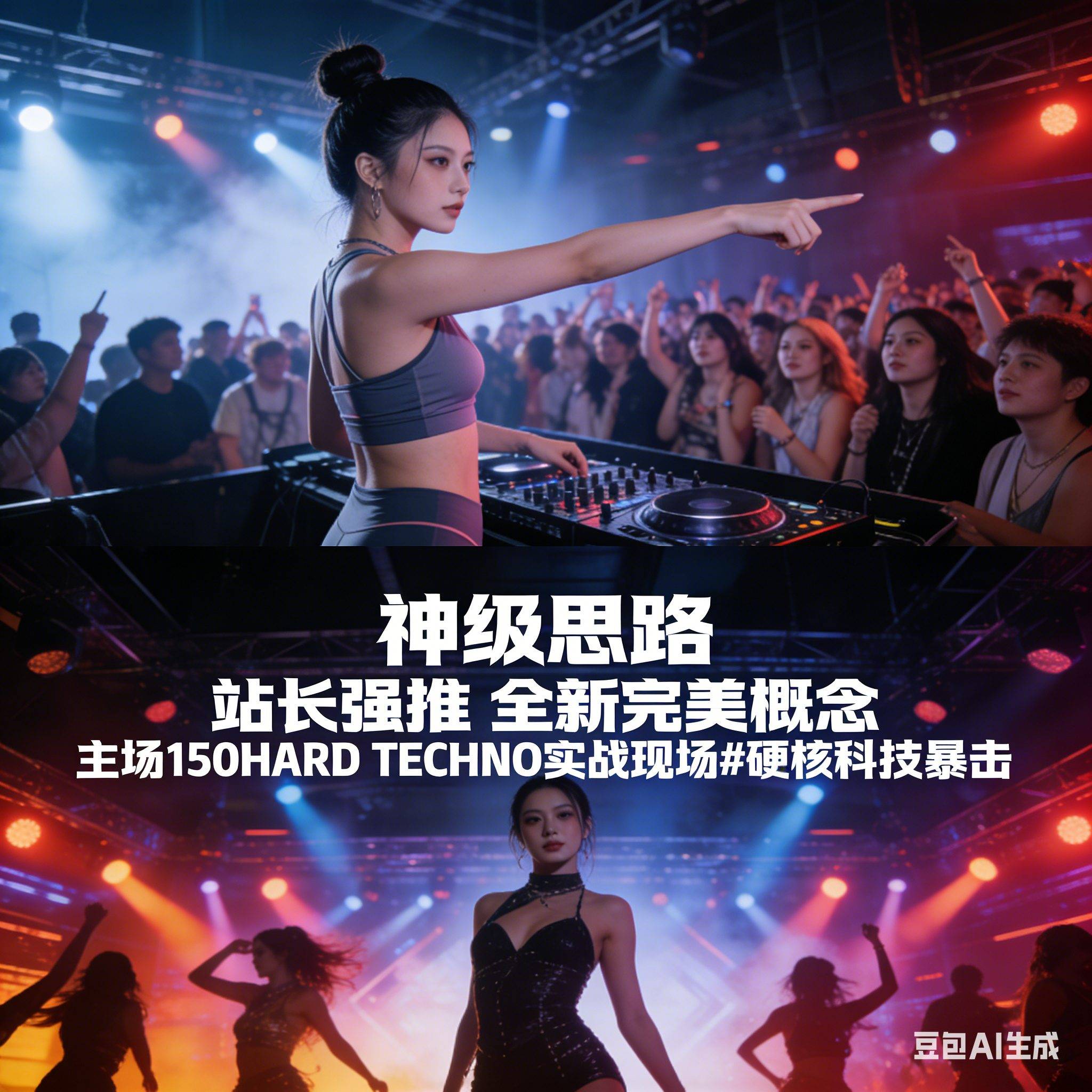 神级思路 站长强推 全新完美概念 主场150HARD TECHNO实战现场#硬核科技暴击