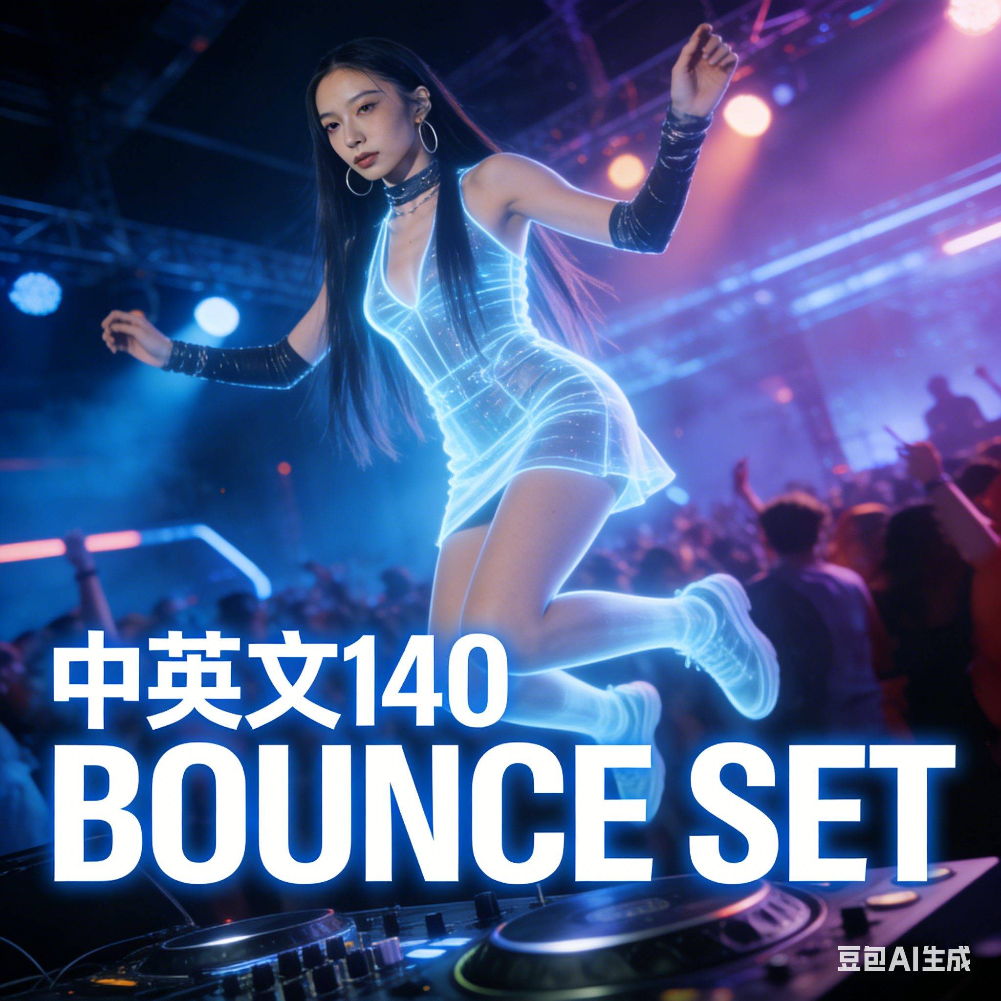 精雕细琢 赛博幻影#顶级大师精心编排中英文140 BOUNCE SET｜无缝衔接 中英双爆（声光电开场视频同步、附点位图）