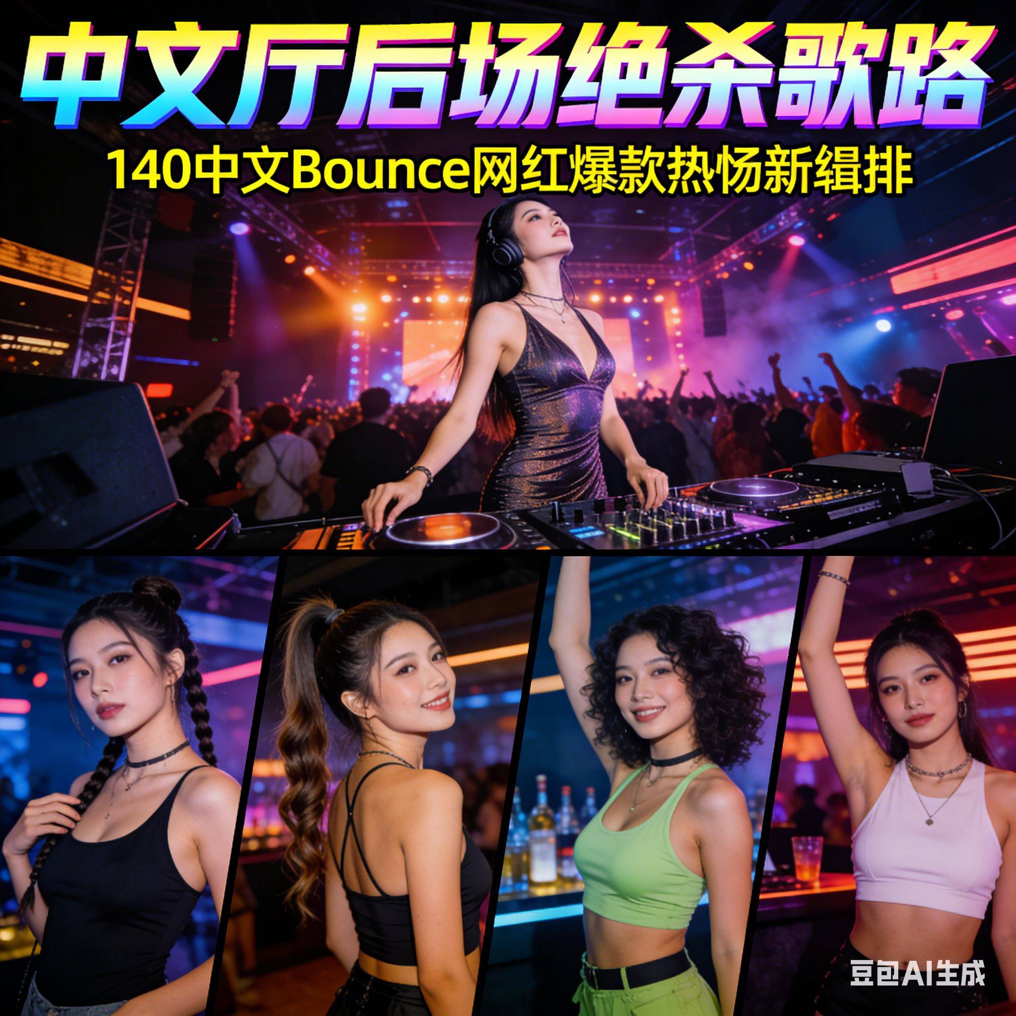 中文厅后场绝杀歌路 魔性上头 140 中文 Bounce 网红爆款热播新编排