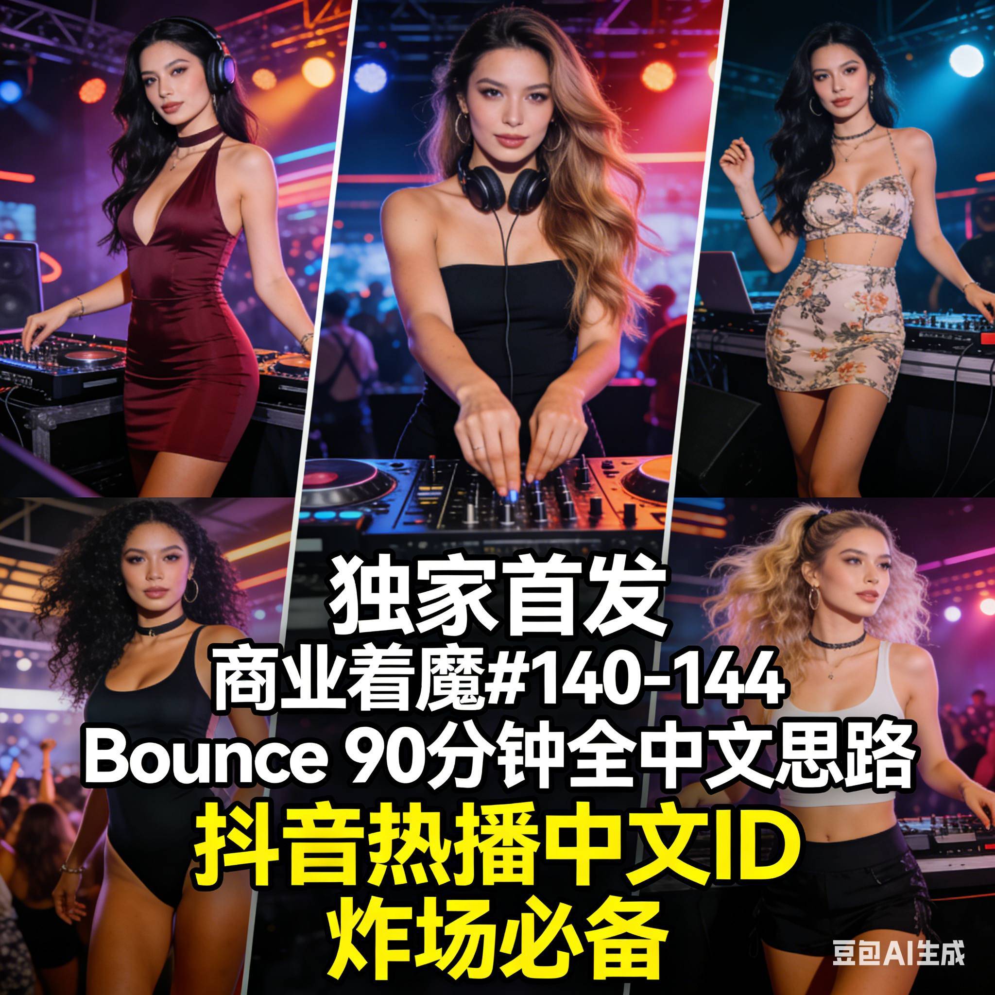 独家首发 商业着魔#140-144 Bounce 90分钟全中文思路 抖音热播中文ID 炸场必备