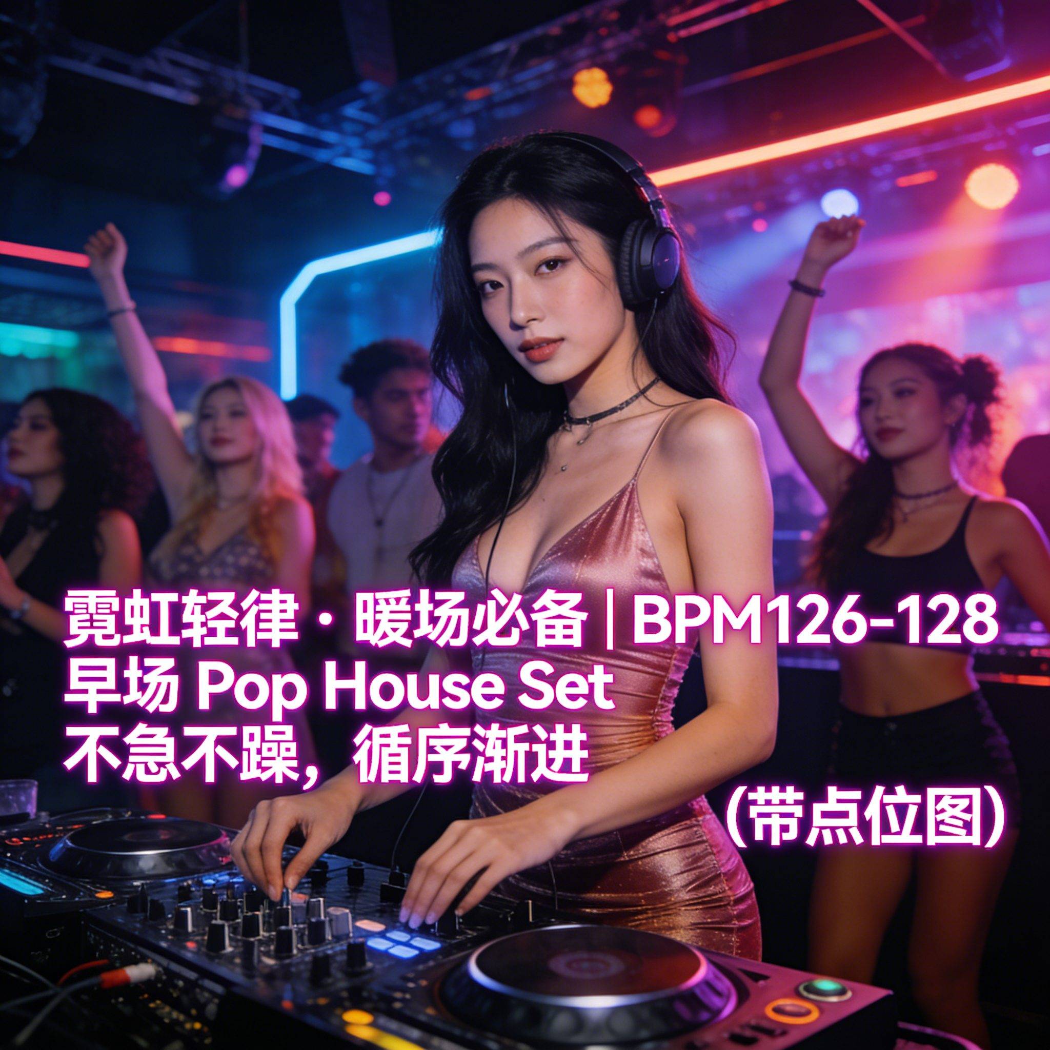 霓虹轻律・暖场必备｜BPM126-128 早场 Pop House Set 不急不躁，循序渐进 (带点位图)