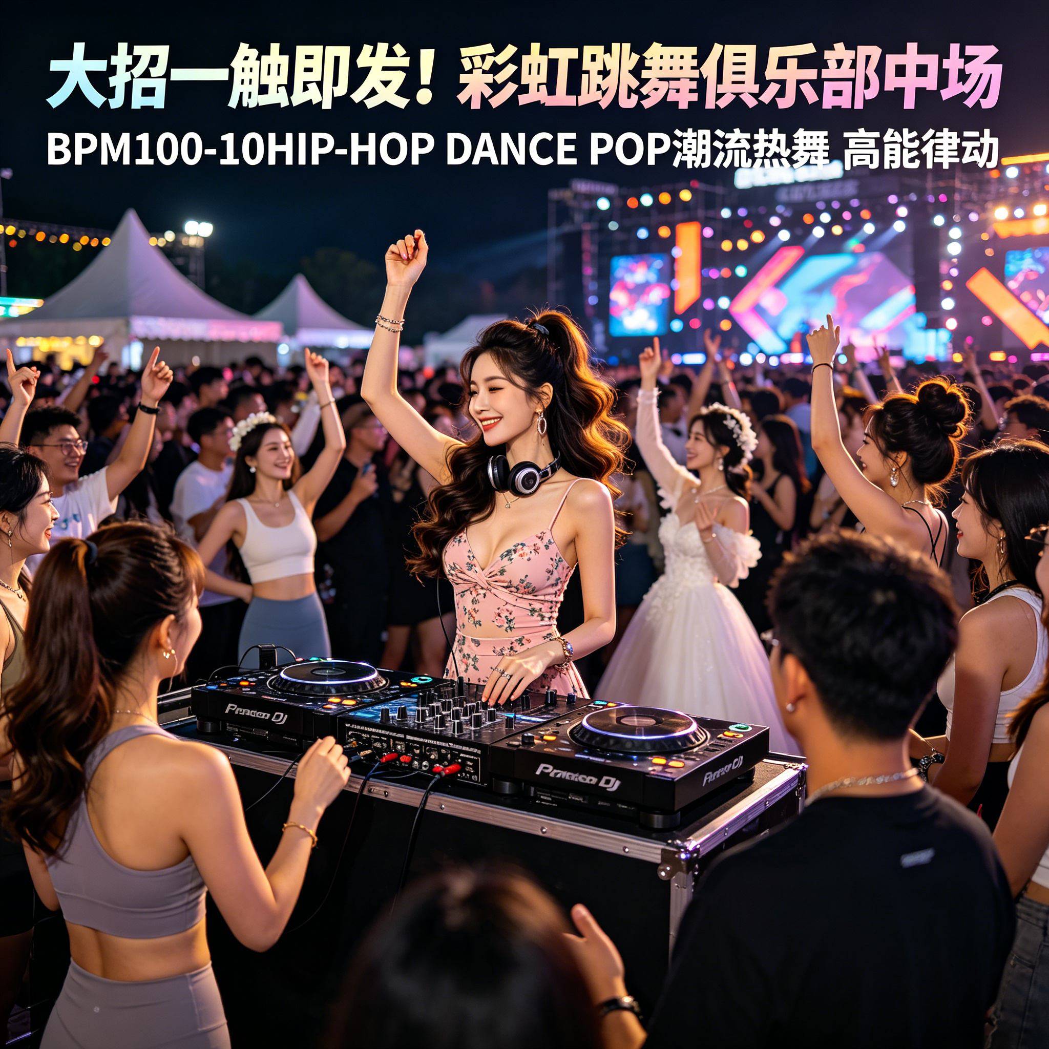 大招一触即发！彩虹跳舞俱乐部中场 BPM100-110HIP-HOP DANCE POP 潮流热舞 高能律动 (含点位图)