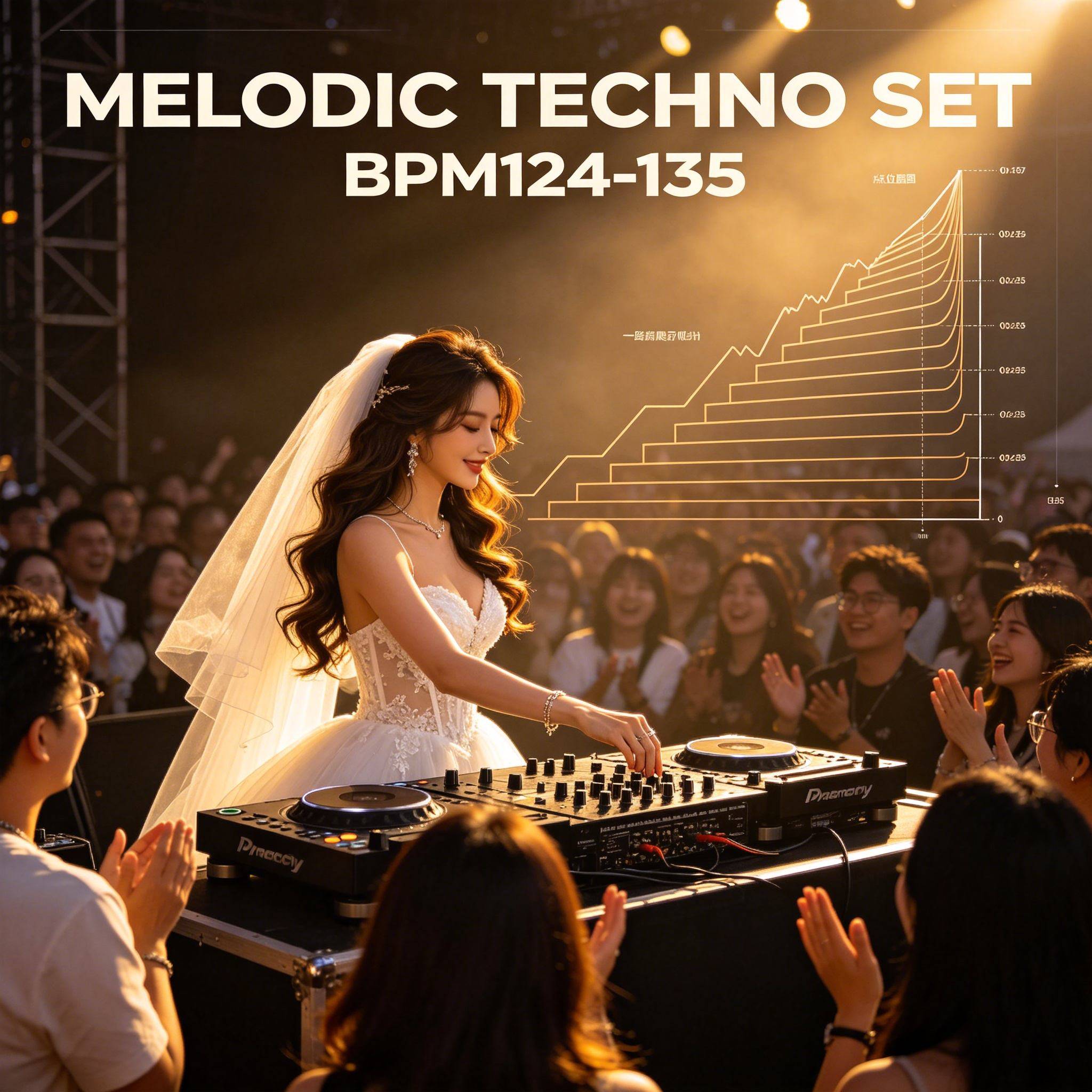 高端打造 专属定制 BPM124-135 MELODIC TECHNO SET 一路爬升线条 层层递进直冲巅峰 (附点位图)