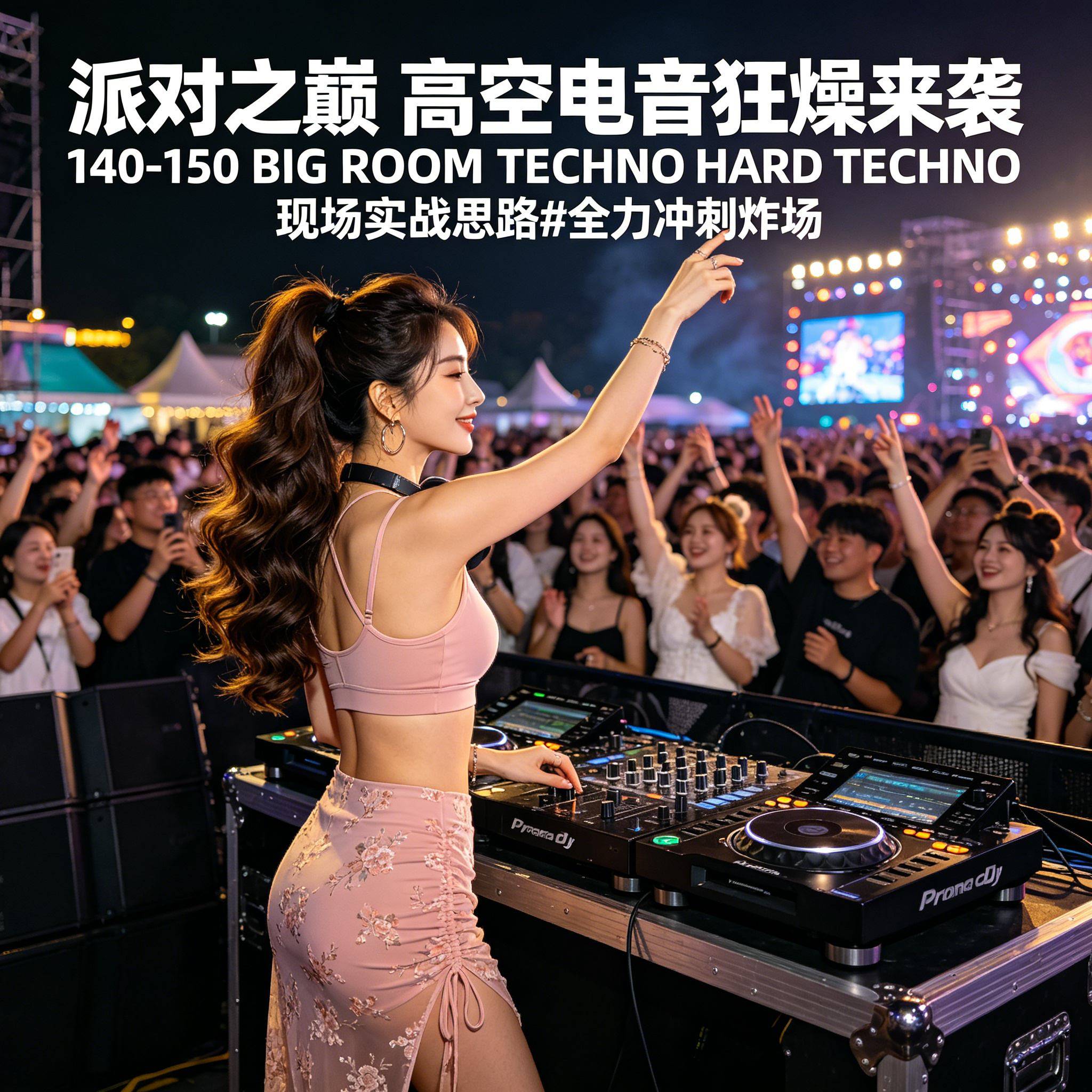 派对之巅 高空电音狂燥来袭 140-150 BIG ROOM TECHNO HARD TECHNO现场实战思路#全力冲刺炸场