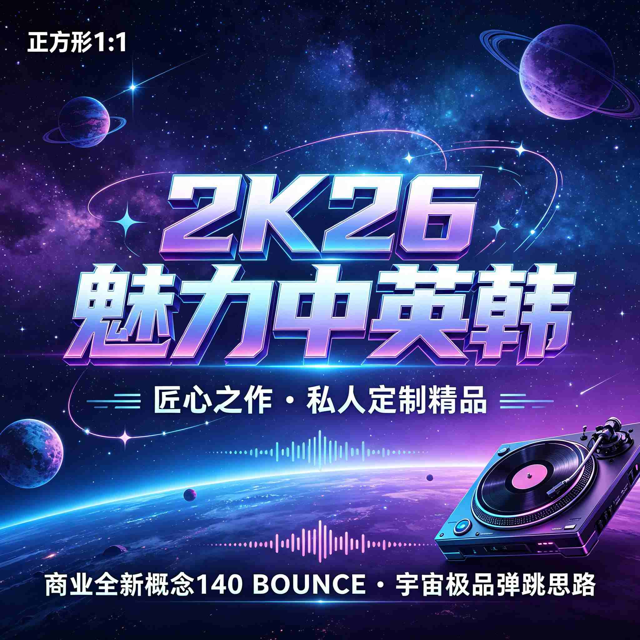 匠心之作 2K26魅力中英韩私人定制精品 商业全新概念140 BOUNCE 宇宙极品弹跳思路