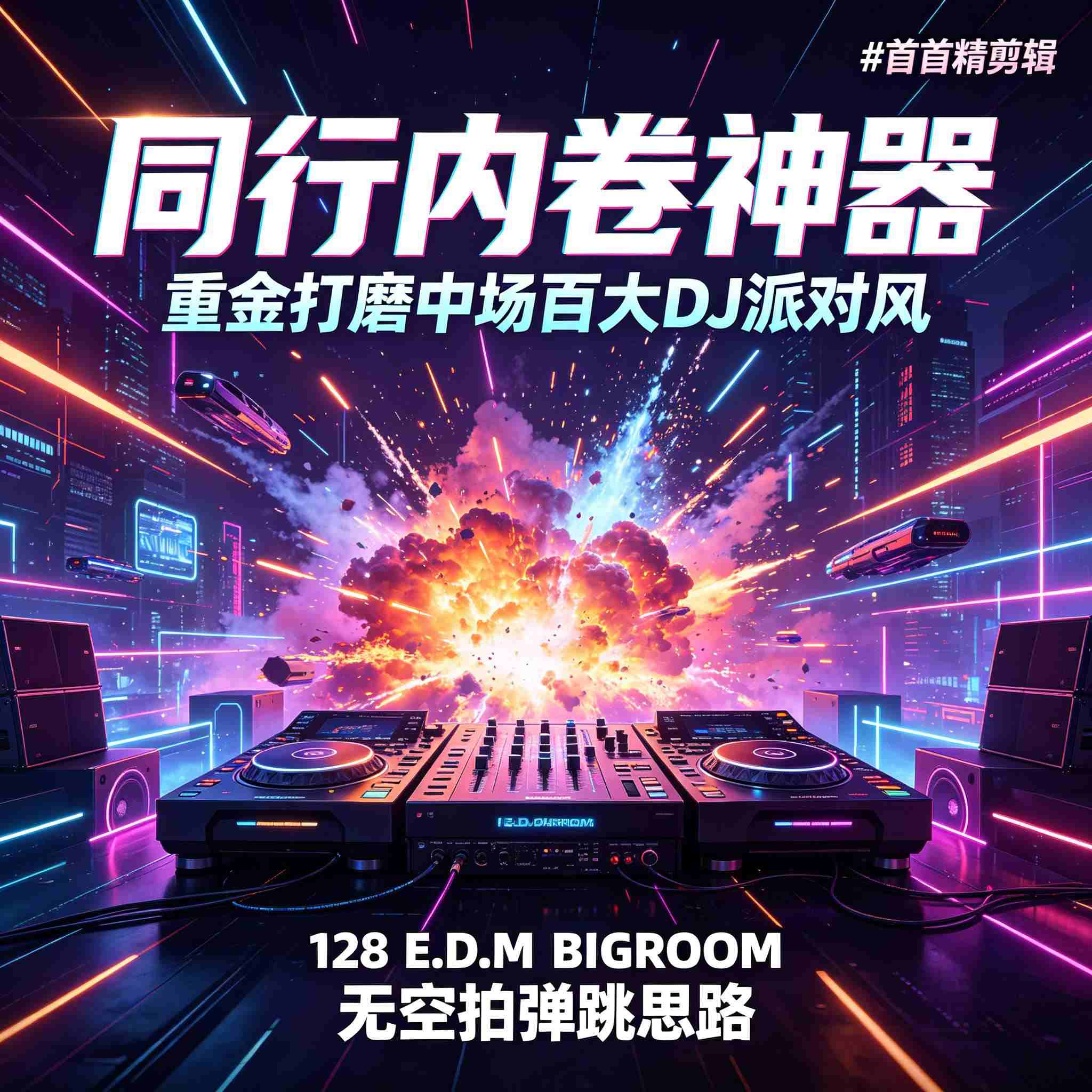 同行内卷神器 重金打磨中场百大DJ派对风 128 E.D.M BIGROOM 无空拍弹跳思路#首首精剪辑