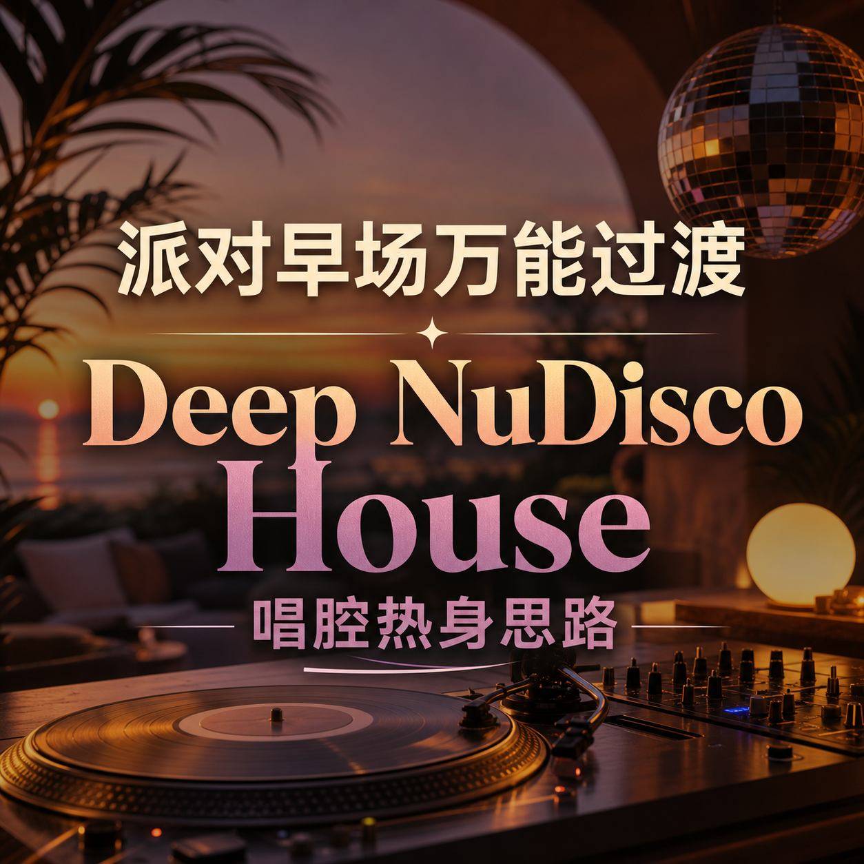 派对早场万能过渡 Deep NuDisco House唱腔热身思路 不吵不燥刚刚好