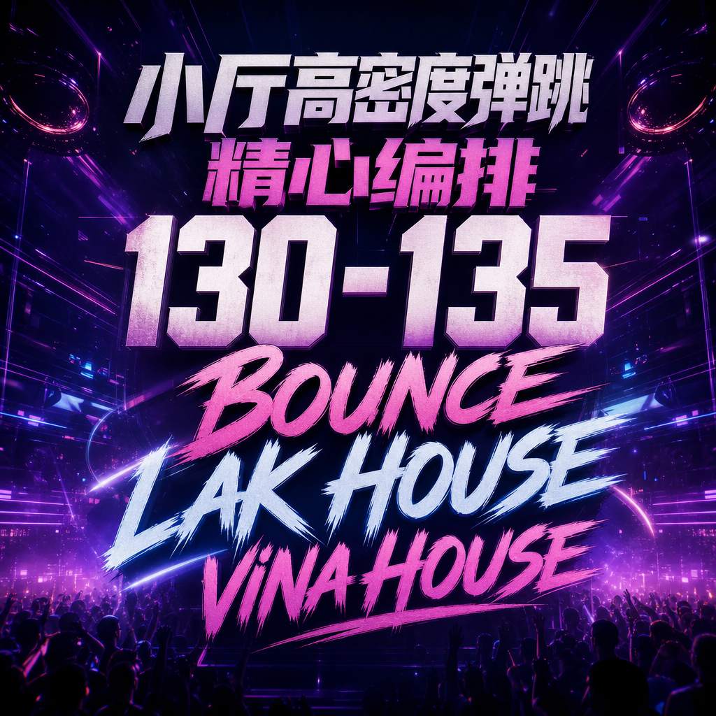 小厅高密度弹跳 精心编排130-135 BOUNCE LAK HOUSE VINA HOUSE多元素弹性现场思路（带点位图）