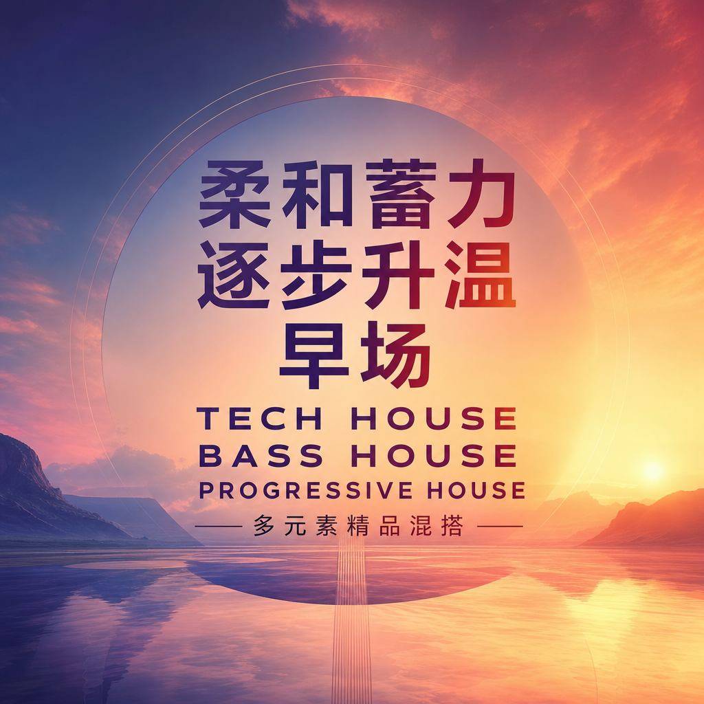柔和蓄力 逐步升温 早场 TECH HOUSE BASS HOUSE PROGRESSIVE HOUSE 多元素精品混搭思路 (含点位图)