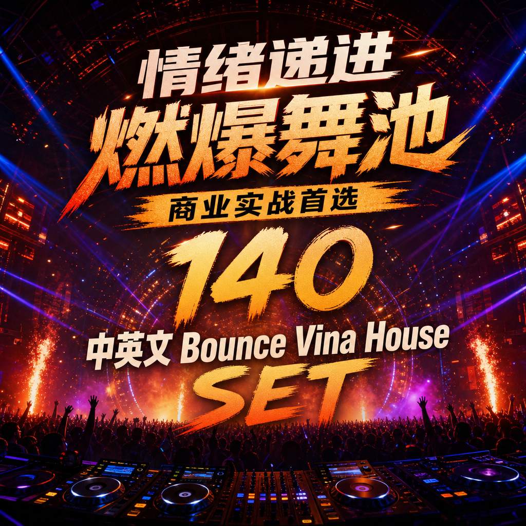 情绪递进 燃爆舞池 商业实战首选140 中英文 Bounce Vina House SET（附点位图）