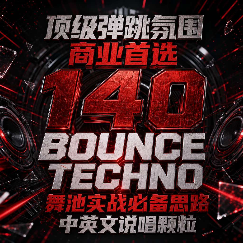 顶级弹跳氛围 商业首选 140 BOUNCE TECHNO 舞池实战必备思路#中英文说唱颗粒 律动持续在线