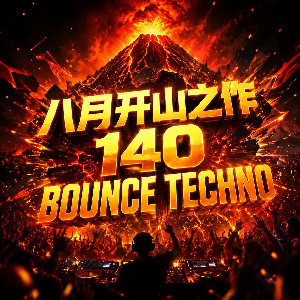 八月开山之作 140 中英文 BOUNCE TECHNO 抖音超火热单轰炸 热浪席卷舞池 (含点位图)