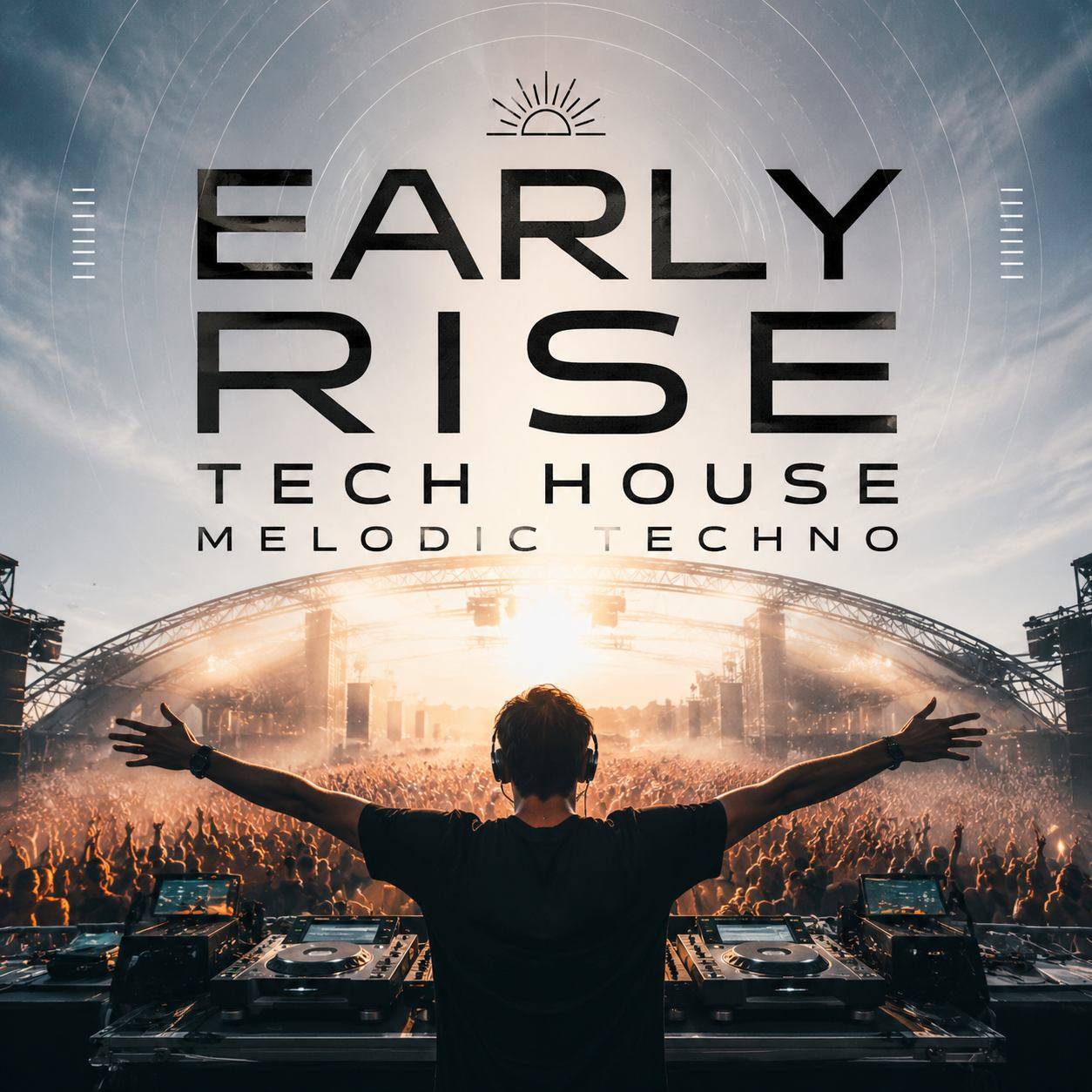 层次丰富渐进编排 精致早场反拍中英文 TECH HOUSE MELODIC TECHNO 弹性律动节奏 (含点位图)